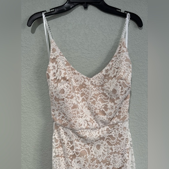 Full of Hope White Lace Sleeveless Mermaid Maxi Dress - Picture 7 of 16